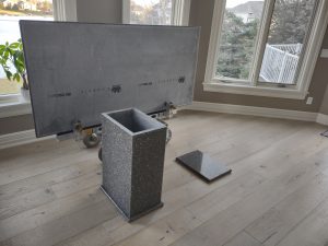 Natural Stone Desk Setup