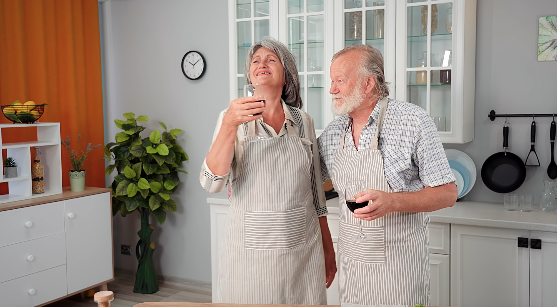 Two Boomers celebrating in Kitchen